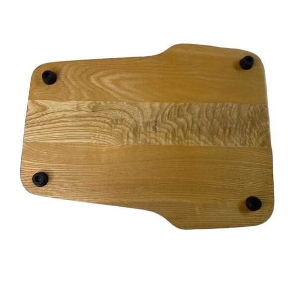 Vintage  Wood Cheese Charuterie Board Ceramic Title 11 x 9 u - Picture 2 of 6